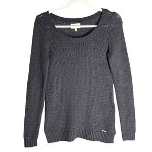 Gilly Hicks Sz S Open Knit Wool Blend Pullover‎ Sweater Neutral Soft Abercrombie